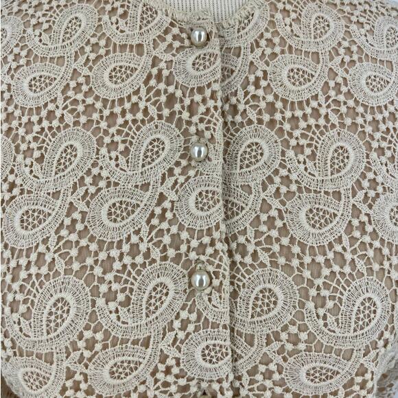 Vintage Saint Laurent Lace Blouse - Picture 4 of 6